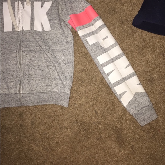 VS PINK ZIP UP HOODIE | will do trades - Picture 2 of 3